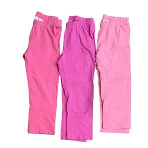Hanna Andersson Legging Capri Lot of 3 GUC Girls Size 14-16 160cm Crop Pink Twee